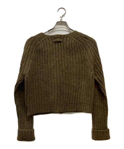 Jean Paul GAULTIER CLASSIQUE（ジャンポールゴルチエクラシック）Jean Paul GAULTIER CLASSIQUE (ジャンポールゴルチエクラシック) ウールニットカーディガン ブラウン サイズ:40の古着・服飾アイテム
