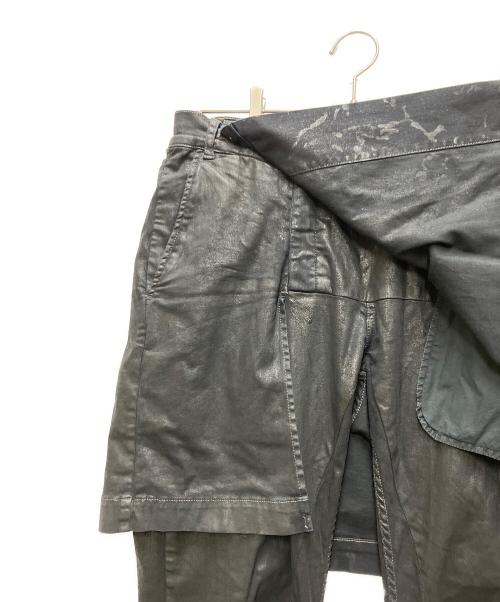 RICK OWENS DRKSHDW（リックオウエンス ダークシャドウ）Rick Owens DRKSHDW (リックオウエンス ダークシャドウ) コーティンクスカートレイヤードパンツ ブラック サイズ:XLの古着・服飾アイテム