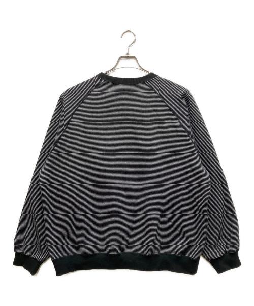 The Ennoy Professional（ザ エンノイ プロフェッショナル）THE ENNOY PROFESSIONAL (ザ エンノイ プロフェッショナル) Border Crew Neck Sweat ブラック サイズ:XLの古着・服飾アイテム