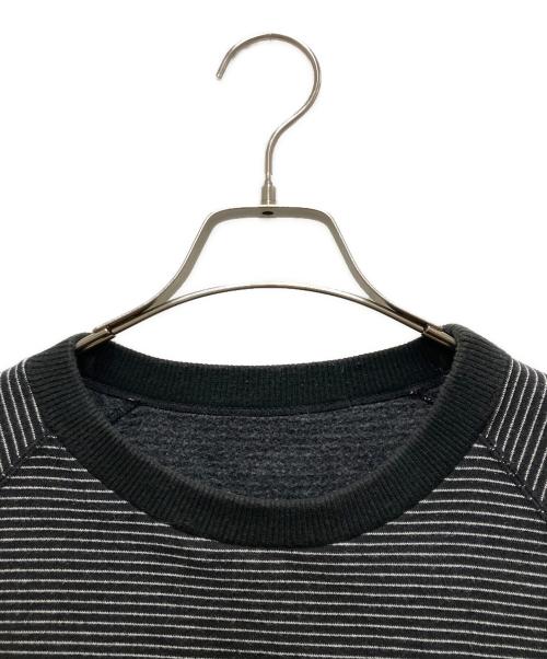The Ennoy Professional（ザ エンノイ プロフェッショナル）THE ENNOY PROFESSIONAL (ザ エンノイ プロフェッショナル) Border Crew Neck Sweat ブラック サイズ:XLの古着・服飾アイテム