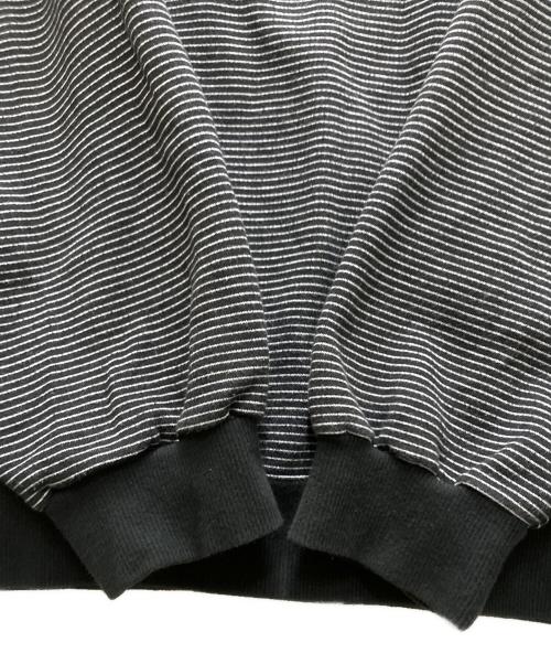 The Ennoy Professional（ザ エンノイ プロフェッショナル）THE ENNOY PROFESSIONAL (ザ エンノイ プロフェッショナル) Border Crew Neck Sweat ブラック サイズ:XLの古着・服飾アイテム