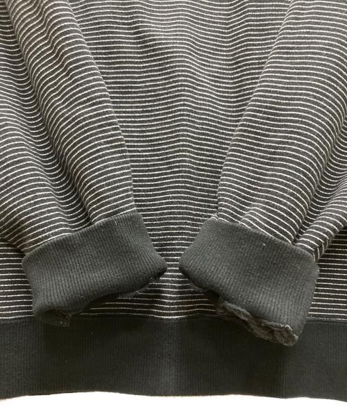 The Ennoy Professional（ザ エンノイ プロフェッショナル）THE ENNOY PROFESSIONAL (ザ エンノイ プロフェッショナル) Border Crew Neck Sweat ブラック サイズ:XLの古着・服飾アイテム