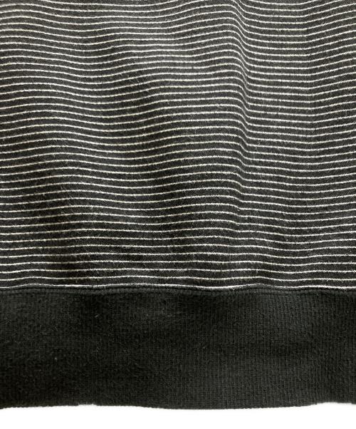 The Ennoy Professional（ザ エンノイ プロフェッショナル）THE ENNOY PROFESSIONAL (ザ エンノイ プロフェッショナル) Border Crew Neck Sweat ブラック サイズ:XLの古着・服飾アイテム