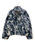 ABSOLUTERY FUCKING BITCHアブソリュートファッキンビッチ）の古着「1969 PrinT Boa Jacket」｜ブルー