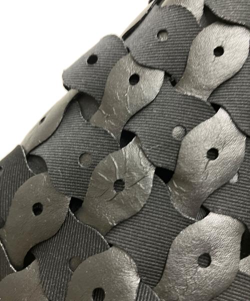noir kei ninomiya（ノワール ケイ ニノミヤ）noir kei ninomiya (ノワール ケイ ニノミヤ) エコレザー編みジャケット ブラック サイズ:Sの古着・服飾アイテム