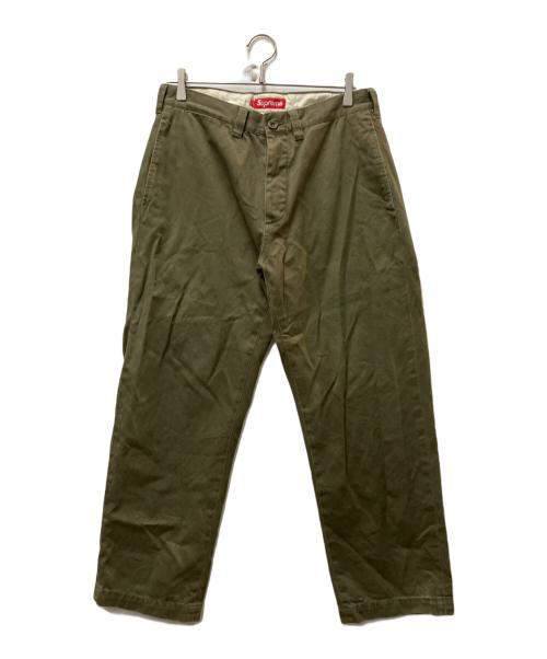 SUPREME（シュプリーム）SUPREME (シュプリーム) Pin Up Chino Pant グリーン サイズ:76cm (W30)の古着・服飾アイテム
