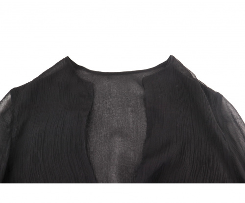 GUCCI（グッチ）GUCCI (グッチ) シースルーシルクブラウス ブラック サイズ:38の古着・服飾アイテム