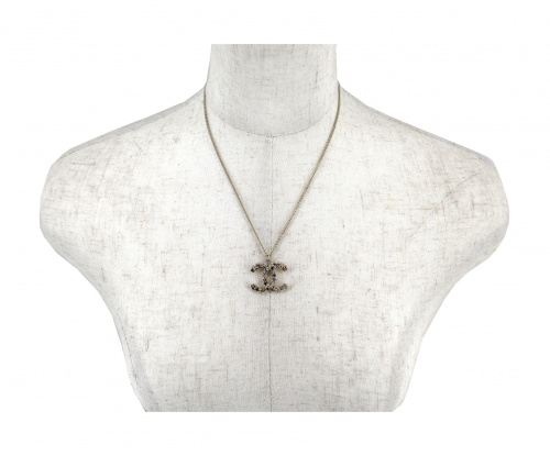 CHANEL（シャネル）CHANEL (シャネル) ココマークラインストーンネックレス サイズ:－の古着・服飾アイテム