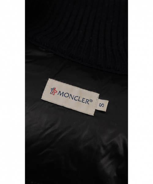 MONCLER（モンクレール）MONCLER (モンクレール) ニット切替ダウンジャケット　maglione tricot  ネイビー サイズ:Sの古着・服飾アイテム