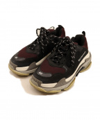 BALENCIAGAバレンシアガ）の古着「Triple S Logo Sneaker　18SS」｜ブラック×グレー