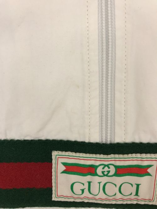 GUCCI（グッチ）GUCCI (グッチ) コットンキャンバス ウインドブレーカー ホワイト サイズ:size44の古着・服飾アイテム