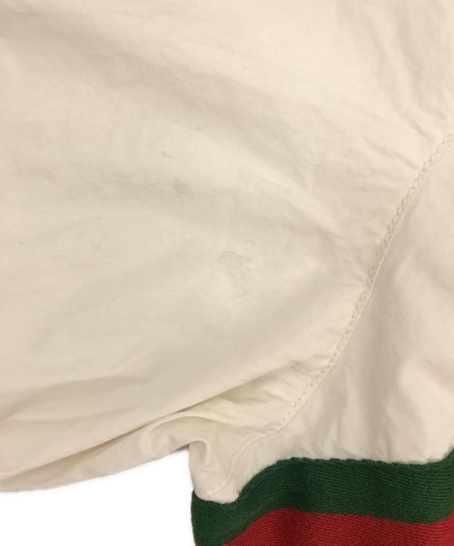 GUCCI（グッチ）GUCCI (グッチ) コットンキャンバス ウインドブレーカー ホワイト サイズ:size44の古着・服飾アイテム