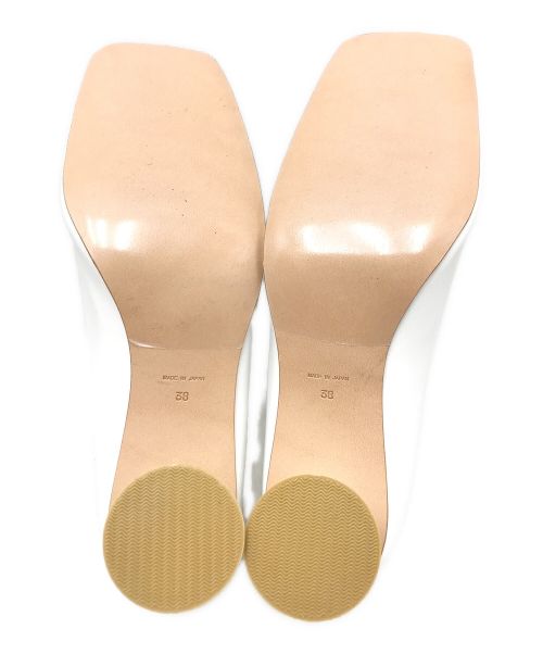 CLANE（クラネ）CLANE (クラネ) WAVE SQUARE PUMPS ホワイト サイズ:38の古着・服飾アイテム