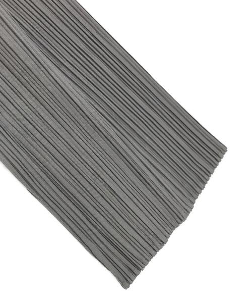 PLEATS PLEASE（プリーツプリーズ）PLEATS PLEASE (プリーツプリーズ) プリーツロングカーディガン グレー サイズ:3の古着・服飾アイテム