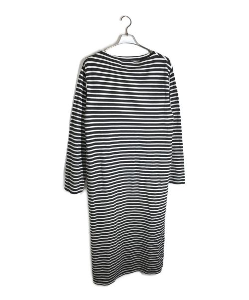 leno（リノ）leno (リノ) バスクシャツワンピース ブラック×アイボリー サイズ:1の古着・服飾アイテム