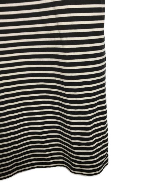 leno（リノ）leno (リノ) バスクシャツワンピース ブラック×アイボリー サイズ:1の古着・服飾アイテム