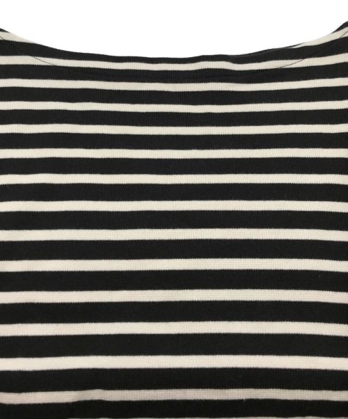 leno（リノ）leno (リノ) バスクシャツワンピース ブラック×アイボリー サイズ:1の古着・服飾アイテム