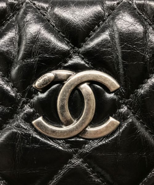CHANEL（シャネル）CHANEL (シャネル) キルティングトートバッグ ココマーク チェーントートバッグ A90613 ブラックの古着・服飾アイテム