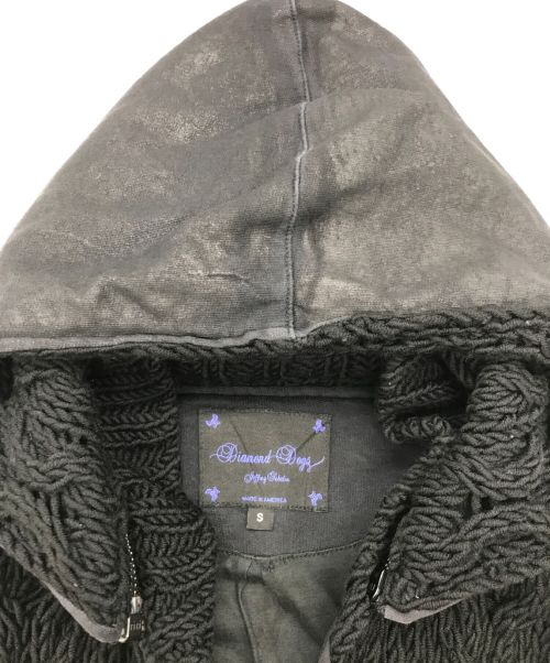 DIAMOND DOGS（ダイアモンドドッグス）DIAMOND DOGS (ダイアモンドドッグス) バックロゴニットパーカー ブラック サイズ:Sの古着・服飾アイテム