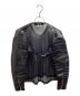 JUNYA WATANABE COMME des GARCONS（(ジュンヤワタナベ コムデギャルソン）の古着「レザースリーブシアープルオーバー　JS-B001　AD2016」｜ブラック