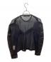 JUNYA WATANABE COMME des GARCONS ((ジュンヤワタナベ コムデギャルソン) レザースリーブシアープルオーバー　JS-B001　AD2016 ブラック サイズ:XS：20000円