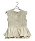sheller (シェリエ) ダブルフリルツイードトップス アイボリー サイズ:FREE：5000円