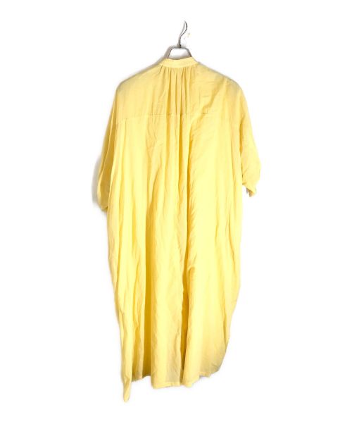 ne quittez pas（ヌキテパ）ne quittez pas (ヌキテパ) <洗濯機可能> ドルマン シャツ ワンピース イエロー サイズ:FREEの古着・服飾アイテム