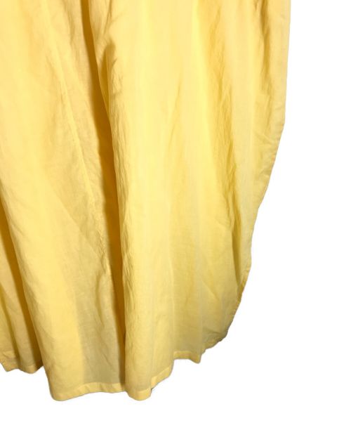 ne quittez pas（ヌキテパ）ne quittez pas (ヌキテパ) <洗濯機可能> ドルマン シャツ ワンピース イエロー サイズ:FREEの古着・服飾アイテム