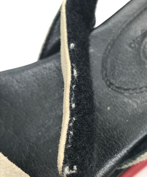 MM6 Maison Margiela（エムエムシックスメゾンマルジェラ）MM6 Maison Margiela (エムエムシックス メゾンマルジェラ) 厚底ストラップサンダル　プラットフォーム　スウェード ベージュ×ブラック サイズ:35の古着・服飾アイテム