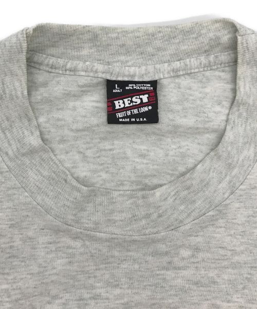 USED（ユーズド）USED (ユーズド) ヴィンテージプリントTシャツ グレー×グリーン サイズ:Lの古着・服飾アイテム