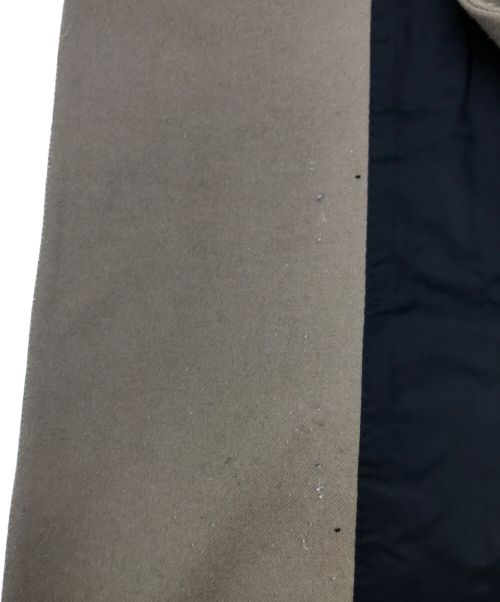HYKE（ハイク）HYKE (ハイク) ノーカラーロングダブルコート ベージュ サイズ:Mの古着・服飾アイテム