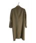 HYKE (ハイク) ノーカラーロングダブルコート ベージュ サイズ:M：5000円