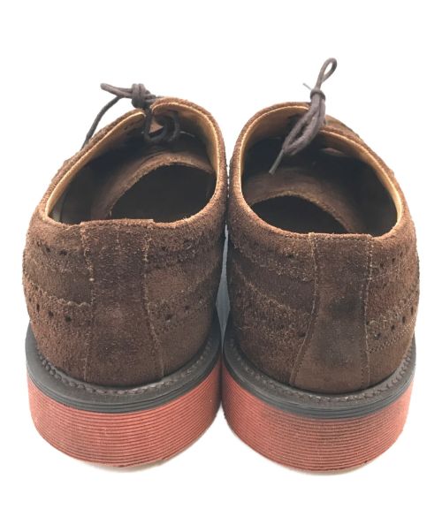 GEORGE COX（ジョージコックス）GEORGE COX (ジョージコックス) green label relaxing (グリーンレーベルリラクシング) 別注グリンレーベルウイングチップスウェードシューズ ブラウン サイズ:9の古着・服飾アイテム