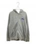 stussy（ステューシー）の古着「オールドロゴプリントジップパーカー」｜ライトグレー