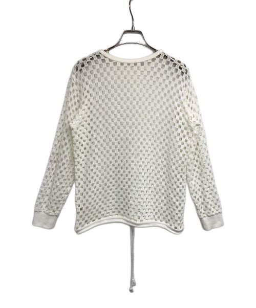 FUMIE=TANAKA（フミエタナカ）FUMIE=TANAKA (フミエタナカ) mall mesh P/O　 F22S-27　モールメッシュプルオーバー ホワイト サイズ:1の古着・服飾アイテム