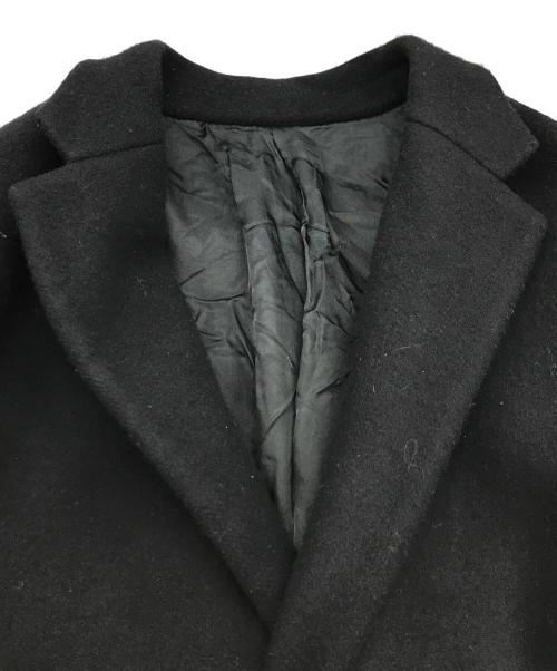 SOFTHYPHEN（ソフトハイフン）softhyphen (ソフトハイフン) MELTON CHESTER FIELD COAT MGMFC221001 ブラック サイズ:03の古着・服飾アイテム