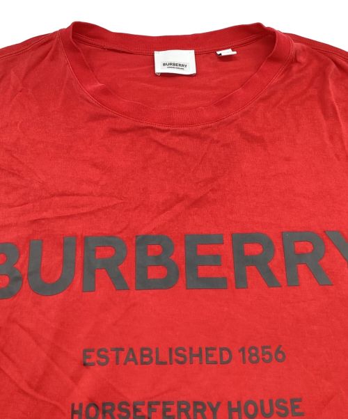 BURBERRY（バーバリー）BURBERRY (バーバリー) ロゴプリントカットソー 8017227 レッド サイズ:Sの古着・服飾アイテム