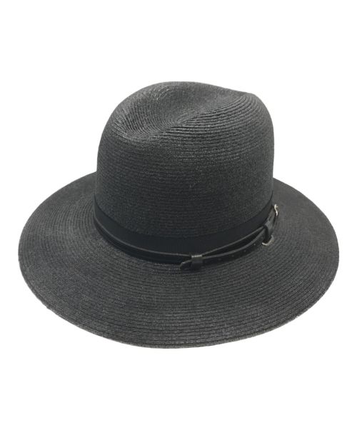 Jerry Wander（ジェリー ワンダー）Jerry Wander (ジェリー ワンダー) ストローハット グレーの古着・服飾アイテム