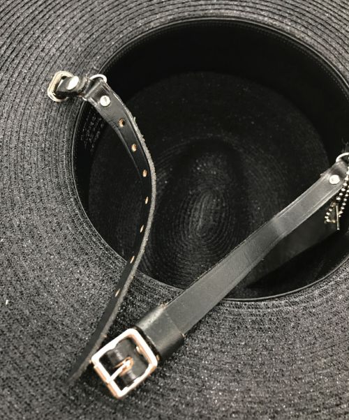 Jerry Wander（ジェリー ワンダー）Jerry Wander (ジェリー ワンダー) ストローハット グレーの古着・服飾アイテム