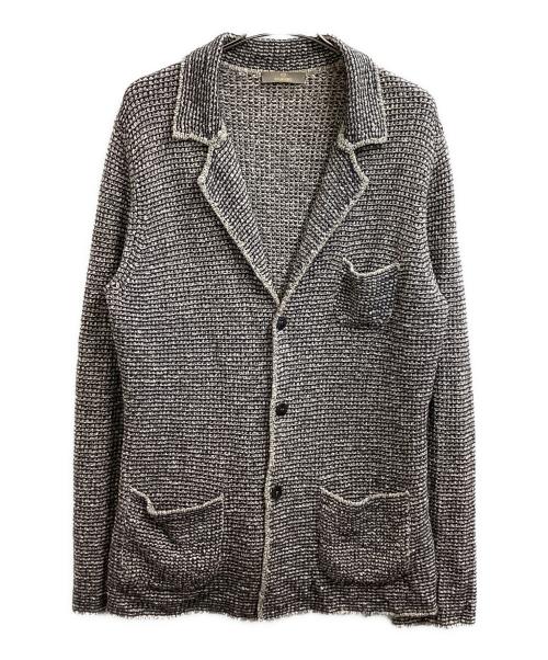Cruciani（クルチアーニ）Cruciani (クルチアーニ) ローゲージニットジャケット / low gauge knit jacket / CU17.050 グレー サイズ:50の古着・服飾アイテム