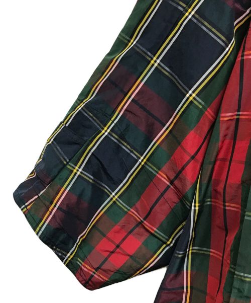 Christian Dior（クリスチャン ディオール）Christian Dior (クリスチャン ディオール) テクニカルタフタ アノラック ブルゾン 957C03A2858 19AW 伊勢丹 チェックンディオール 20周年記念 タータンチェック ネイビー×レッド サイズ:Sの古着・服飾アイテム