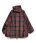 Christian Dior (クリスチャン ディオール) テクニカルタフタ アノラック ブルゾン 957C03A2858 19AW 伊勢丹 チェックンディオール 20周年記念 タータンチェック ネイビー×レッド サイズ:S：96000円