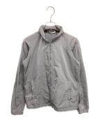 JIL SANDERジルサンダー）の古着「シルク混 ジップアップジャケット」｜グレー