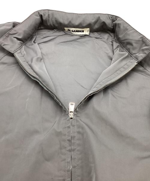 JIL SANDER（ジルサンダー）JIL SANDER (ジルサンダー) シルク混 ジップアップジャケット グレー サイズ:34の古着・服飾アイテム