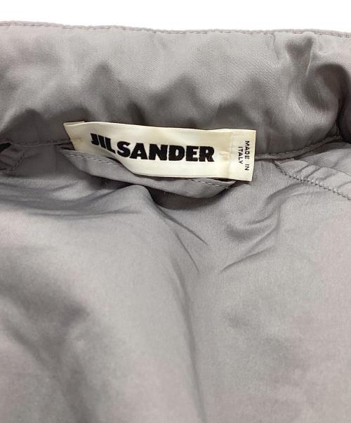 JIL SANDER（ジルサンダー）JIL SANDER (ジルサンダー) シルク混 ジップアップジャケット グレー サイズ:34の古着・服飾アイテム
