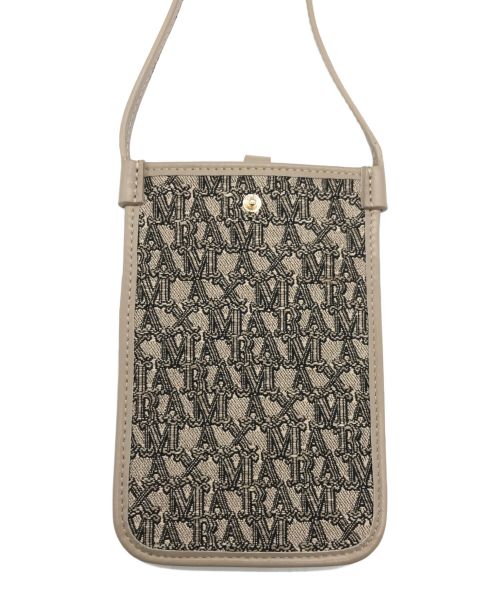 MaxMara（マックスマーラ）MaxMara (マックスマーラ) PHONY　スマホショルダー　2347210139 ベージュの古着・服飾アイテム