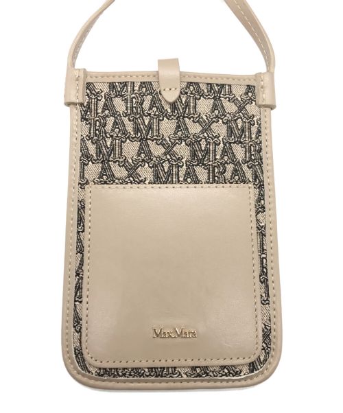MaxMara（マックスマーラ）MaxMara (マックスマーラ) PHONY　スマホショルダー　2347210139 ベージュの古着・服飾アイテム