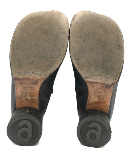 MM6 Maison Margiela（エムエムシックスメゾンマルジェラ）MM6 Maison Margiela (エムエムシックス メゾンマルジェラ) アナトミックブーツ スクエアトゥ チャンキーヒール S59WU0173 ブラック サイズ:35の古着・服飾アイテム