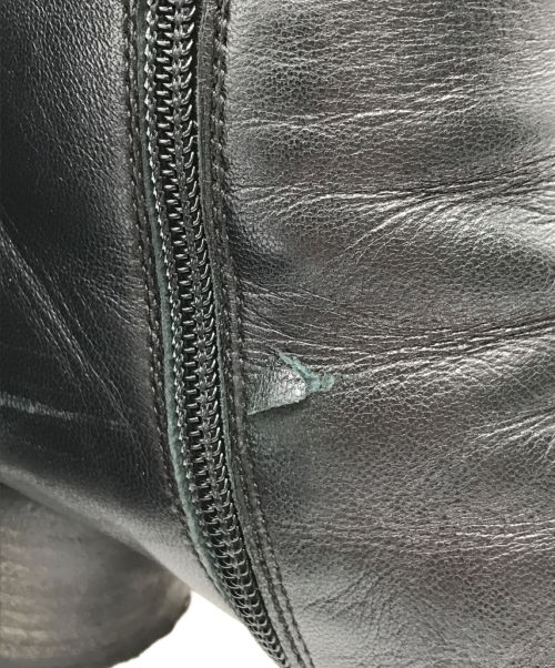 MM6 Maison Margiela（エムエムシックスメゾンマルジェラ）MM6 Maison Margiela (エムエムシックス メゾンマルジェラ) アナトミックブーツ スクエアトゥ チャンキーヒール S59WU0173 ブラック サイズ:35の古着・服飾アイテム