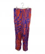 TOGA PULLAトーガ プルラ）の古着「インナープリントパンツ　TP11-FF217」｜レッド